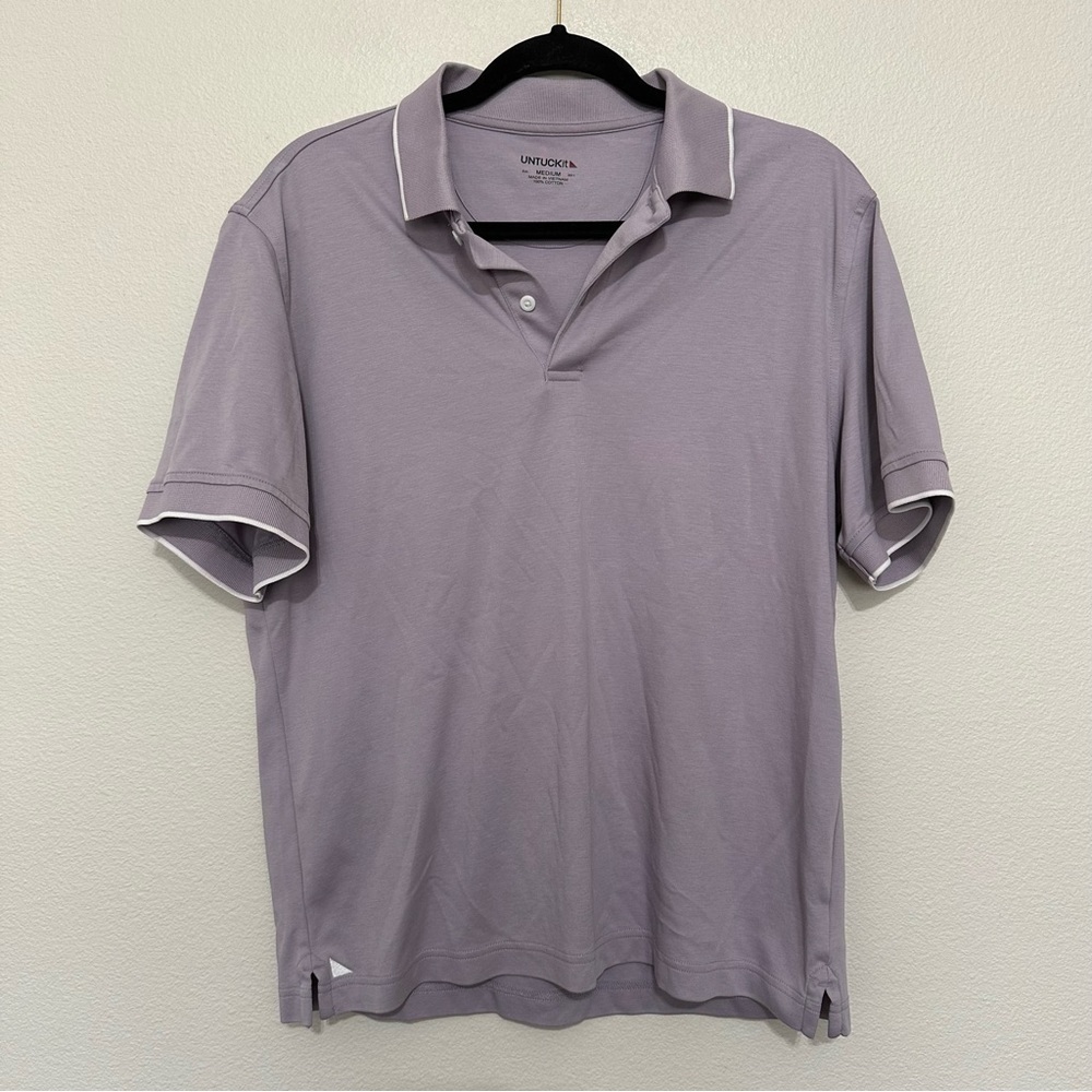 UNTUCKit Lavender Polo Shirt